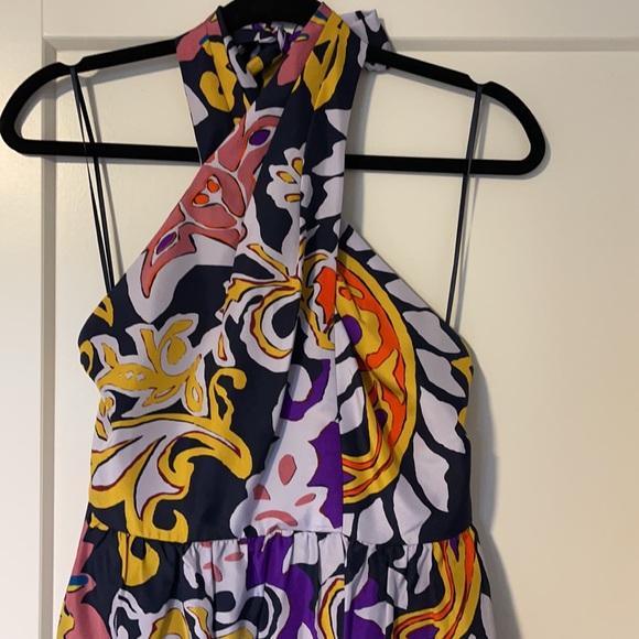 JCrew Paisley Sarong Silk Dress Multi 0 - Picture 3 of 5